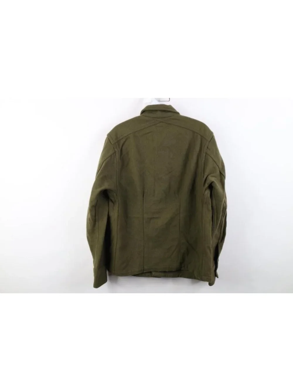 Deadstock Unissued 50s Korean War Mens Small OG108 Wool Nylon Field Button Shirt